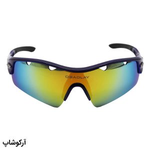 عکس از عینک ورزشی چند کاوره OBAOLAY با فریم سرمه‌ای، از جنس کائوچو و تجهیزات کامل مدل SP0892
