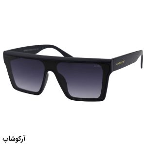 عکس از عینک آفتابی مردانه ژیوانشی با فریم سرمه ای رنگ، شکل مربعی، عدسی یکسره و دودی سایه روشن مدل 2220