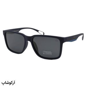 عکس از عینک آفتابی پلاریزه با فریم مربعی شکل، رنگ سورمه‌ای و لنز دودی تیره برند Maybach مدل D22809P