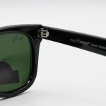 عکس از عینک آفتابی Ray-Ban با فریم ویفرر، رنگ مشکی و لنز سبز تیره و جنس سنگی (سایز متوسط و استاندارد) مدل RB2140-L