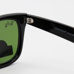 عکس از عینک آفتابی Ray-Ban با فریم ویفرر، رنگ مشکی و لنز سبز تیره و جنس سنگی (سایز کوچک) مدل RB2140-S