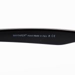 عکس از عینک آفتابی Ray-Ban با فریم ویفرر، رنگ مشکی و لنز سبز تیره و جنس سنگی (سایز کوچک) مدل RB2140-S