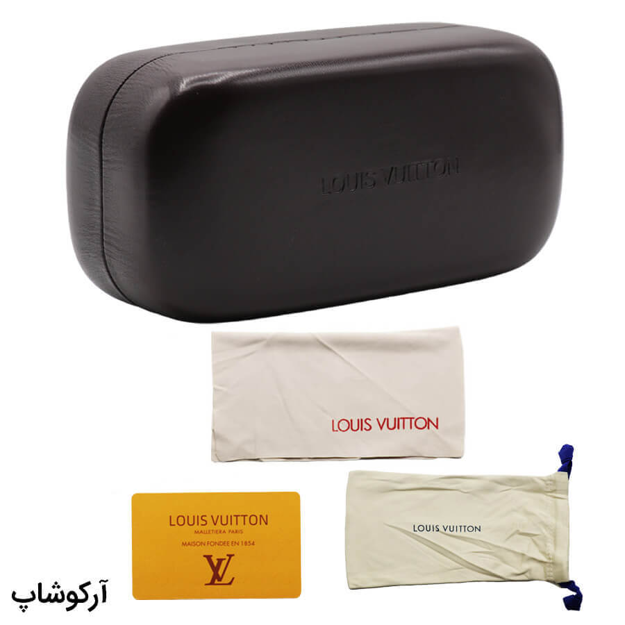 Brown-Rectangular-Louis-Vuitton-Eyewear-Package-Model-992955-1-1 عکس از پک اورجینال عینک برند لویی ویتون (louis vuitton) با تمام تجهیزات و لوازم جانبی مدل 992955-1