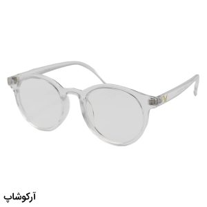 عکس از عینک با فریم گرد و دایره‌ای، رنگ کریستالی و لنز بی‌رنگ و از جنس پلی کربنات (بلوکات) مدل Z3289