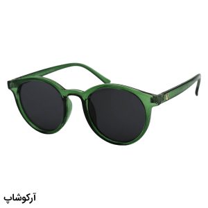 عکس از عینک آفتابی جنتل مانستر با فریم شکل گرد، رنگ سبز براق و لنز دودی تیره مدل Z3289