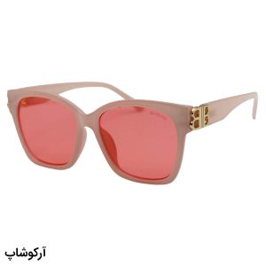 عکس از عینک دید در شب زنانه Balenciaga با فریم شکل پروانه‌ای، رنگ صورتی و لنز قرمز رنگ مدل A129