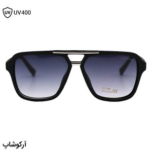 عکس از عینک آفتابی PORSCHE DESIGN با فریم خلبانی، رنگ مشکی مات و لنز قهوه‌ای سایه روشن مدل L90