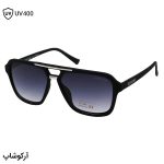 عکس از عینک آفتابی PORSCHE DESIGN با فریم خلبانی، رنگ مشکی مات و لنز قهوهای سایه روشن مدل L90