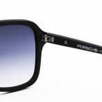 عکس از عینک آفتابی PORSCHE DESIGN با فریم خلبانی، رنگ مشکی مات و لنز قهوهای سایه روشن مدل L90