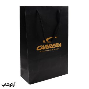 عکس از بگ، پاکت و ساک دستی هدیه عینک کاررا (CARRERA) با طراحی رنگ مشکی مدل 992983