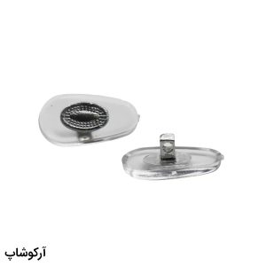 عکس از پد بینی عینک شفاف و نقره‌ای رنگ - پیچی (پک دو تایی) مدل 992972
