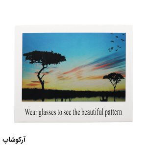 عکس از برگه تست پلاریزه عینک مدل 992986