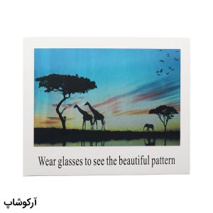 عکس از برگه تست پلاریزه عینک مدل 992986