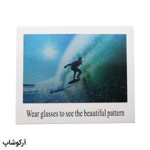 عکس از برگه تست پلاریزه عینک مدل 992989