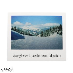 عکس از برگه تست پلاریزه عینک مدل 992990