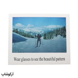 عکس از برگه تست پلاریزه عینک مدل 992990