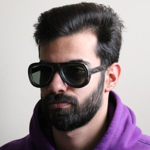 عکس از عینک آفتابی LOUIS VUITTON مدل 7781 بر روی صورت محمدحسین ابراهیم زاده